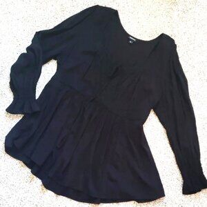 Torrid Black Peplum Blouse